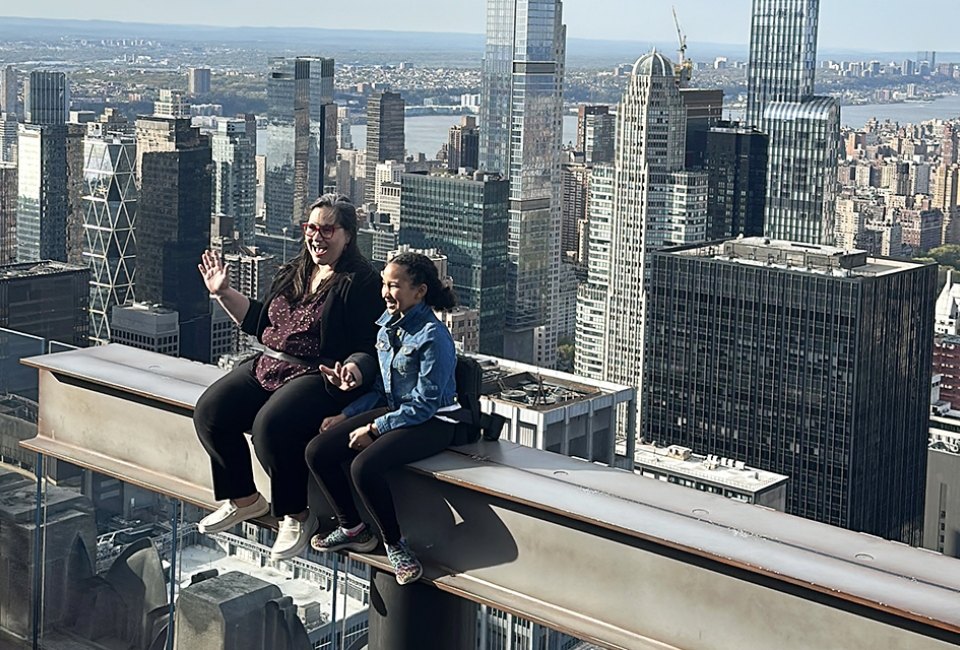  The Beam offers an unobstructed look at the panorama of the city below. 