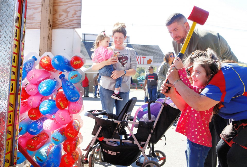 There are games galore for little and big kids to win prizes.