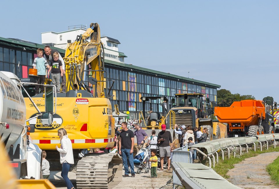 Get their motors running at Touch-A-Truck at the Track. Photo courtesy of the event.