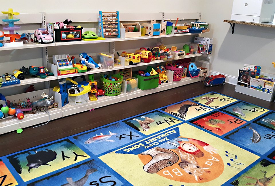 Toys and puzzles await at the Hoboken Public Library’s Toybrary. 
