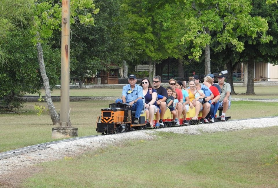 Enjoy a free train ride in Zube Park. Photo courtesy of Greg Moore.