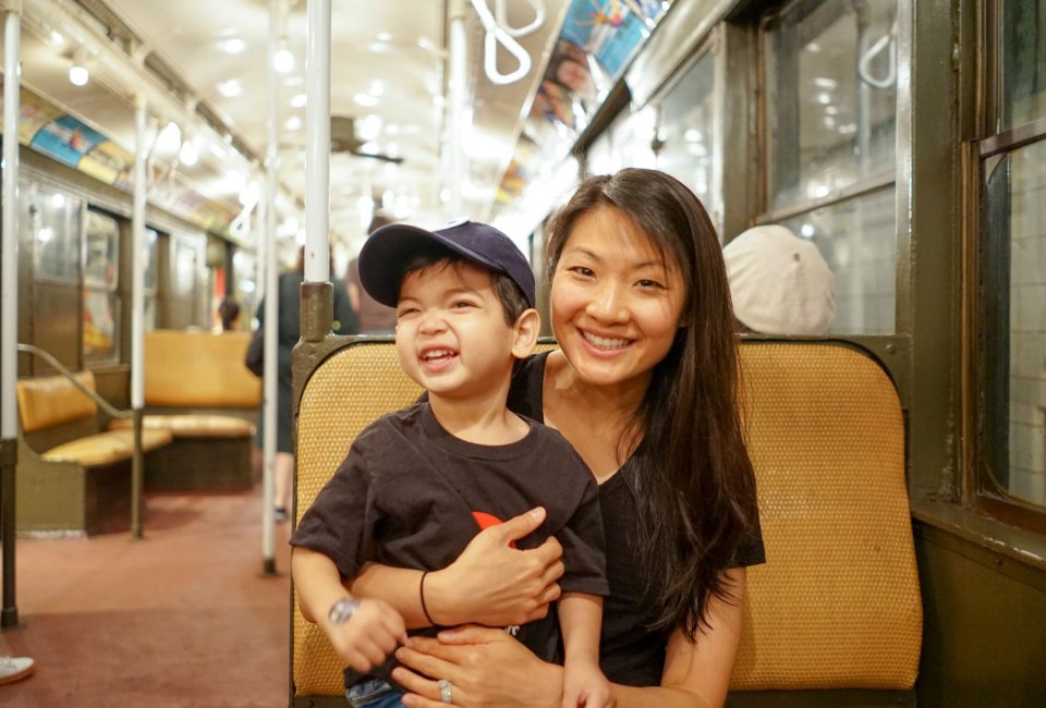 The Transit Museum is one of our favorite museums for NYC kids, and a great place to escape the summer heat.