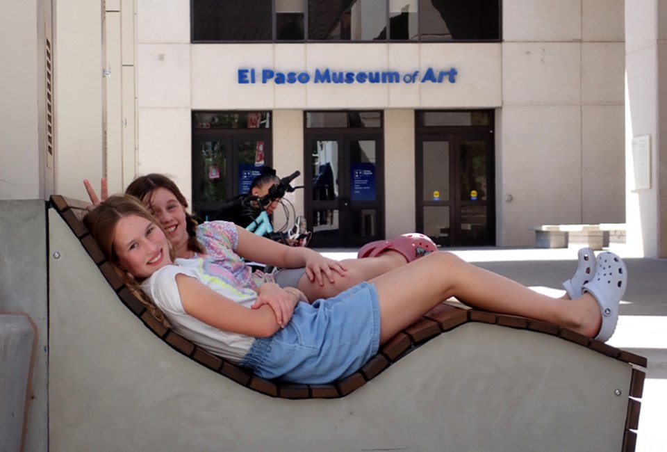 Even the beaches are art at the El Paso Museum of Art. 