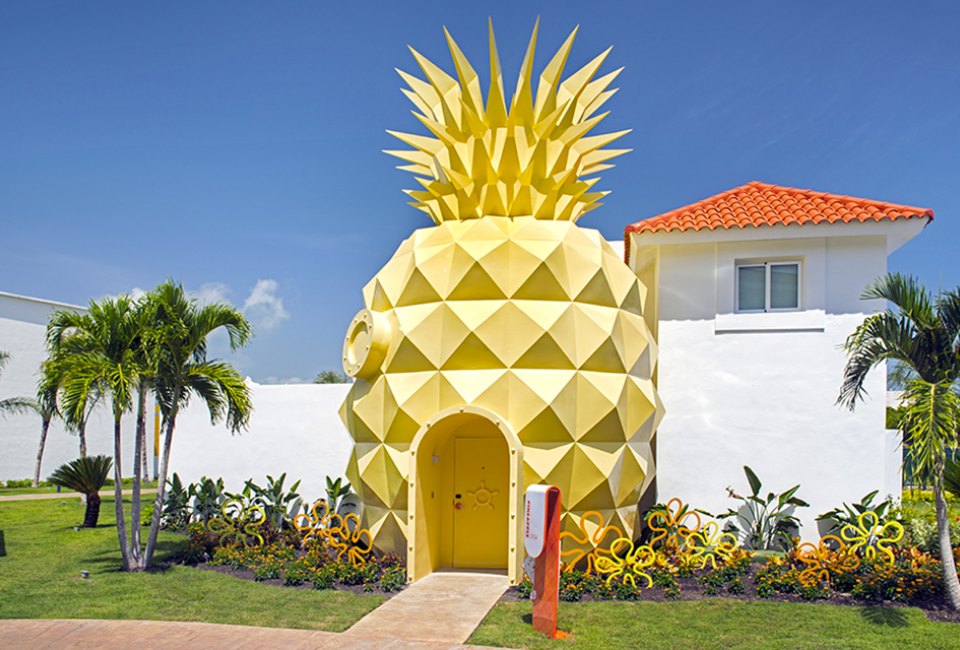 SpongeBob fans will go nuts for this pineapple-themed suite. Photo courtesy of Nickelodeon Hotels & Resorts Punta Cana