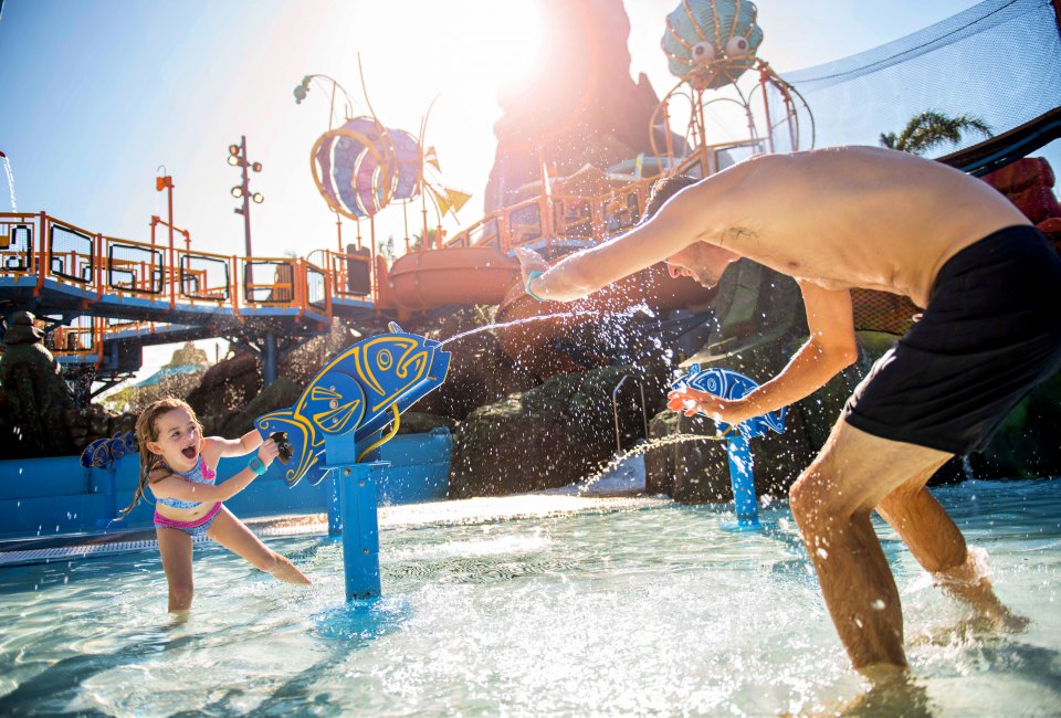 Enjoy thrill rides, a faux beach, or water play at Volcano Bay. Photo courtesy of Universal Orlando