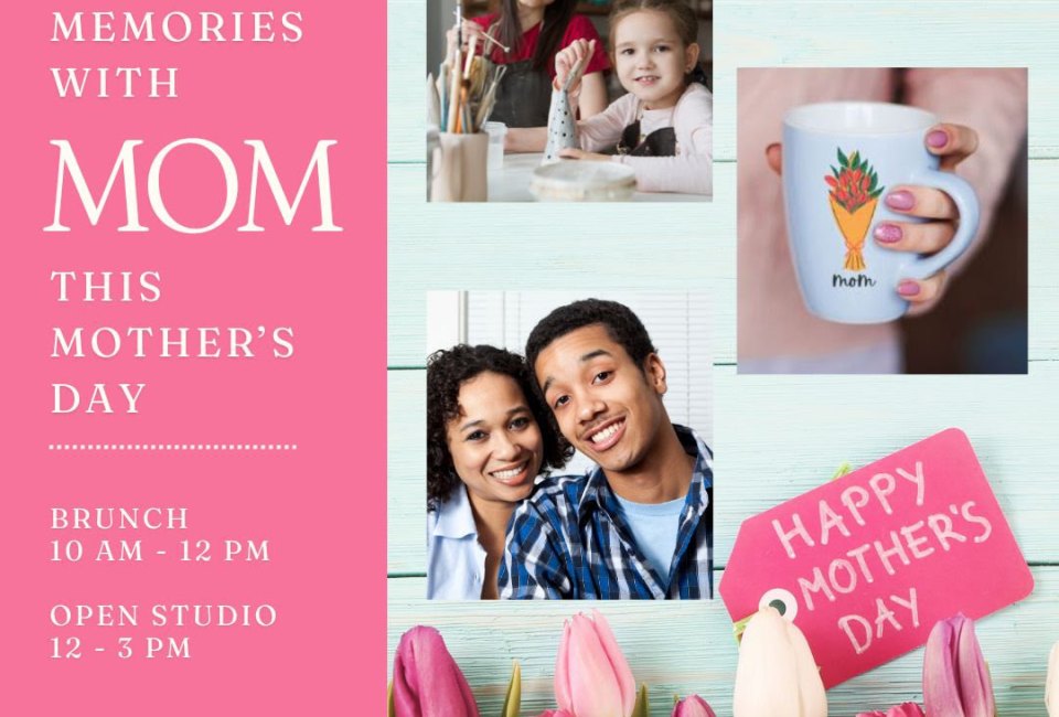 Mother's Day Bisque and Bagels at Create Escape