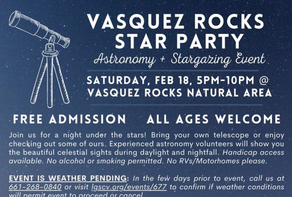Vasquez Rocks Star Party