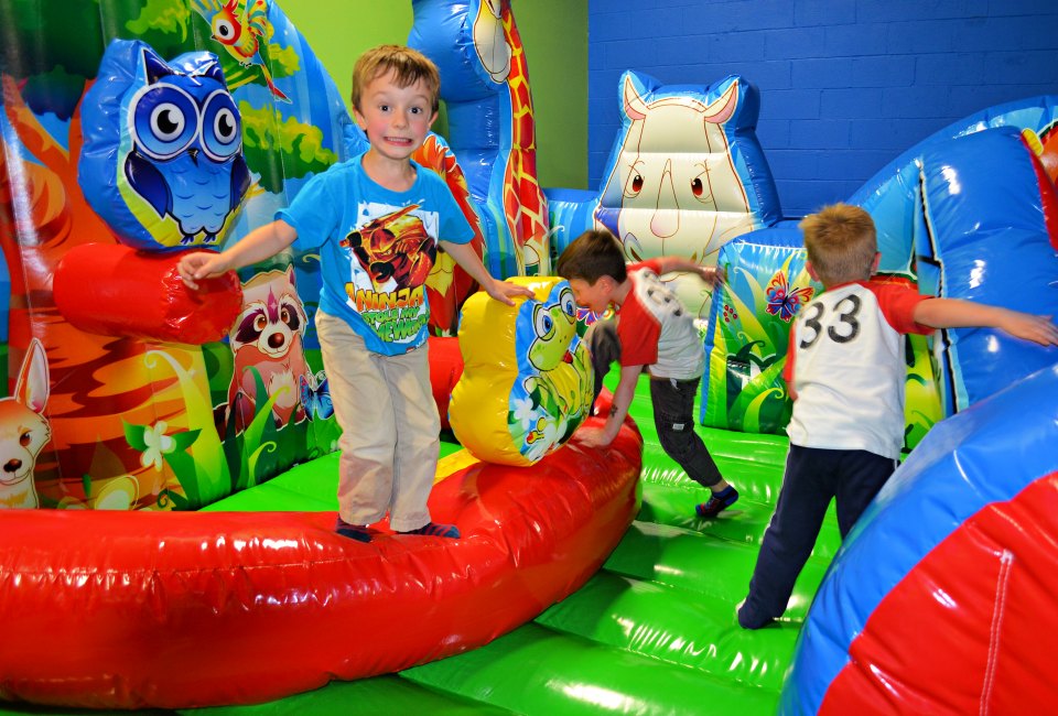 Inflatables and pretend play combine at VinKari Safari.