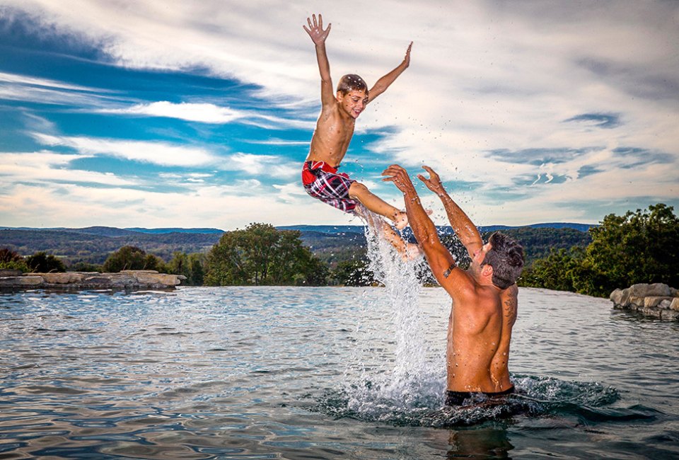 Visit the 180 Pool at the Crystal Springs Resort. Photo courtesy of the resort