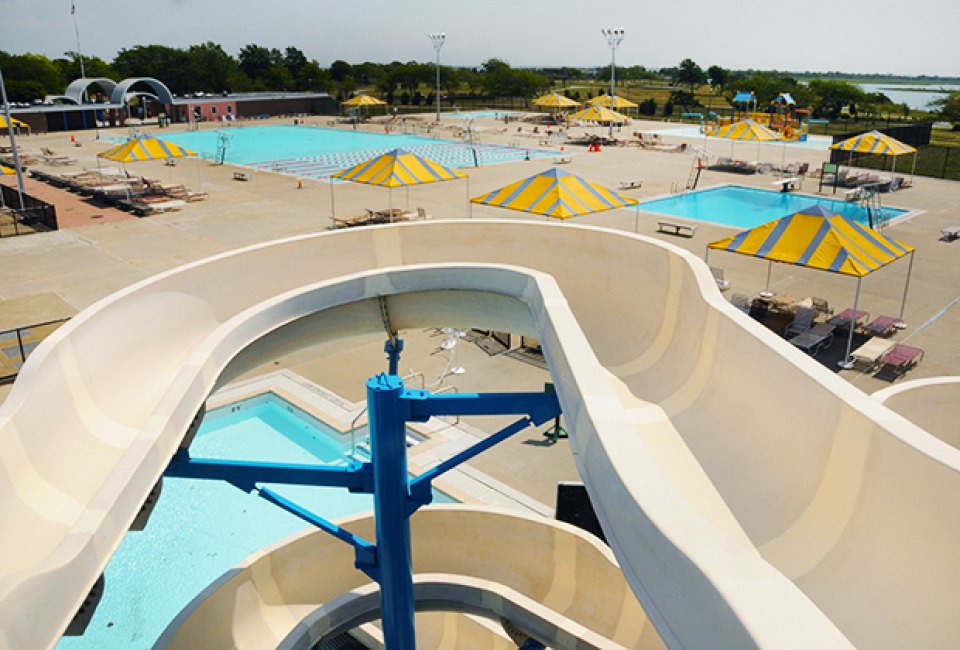 Water slide at Wantagh Park pool