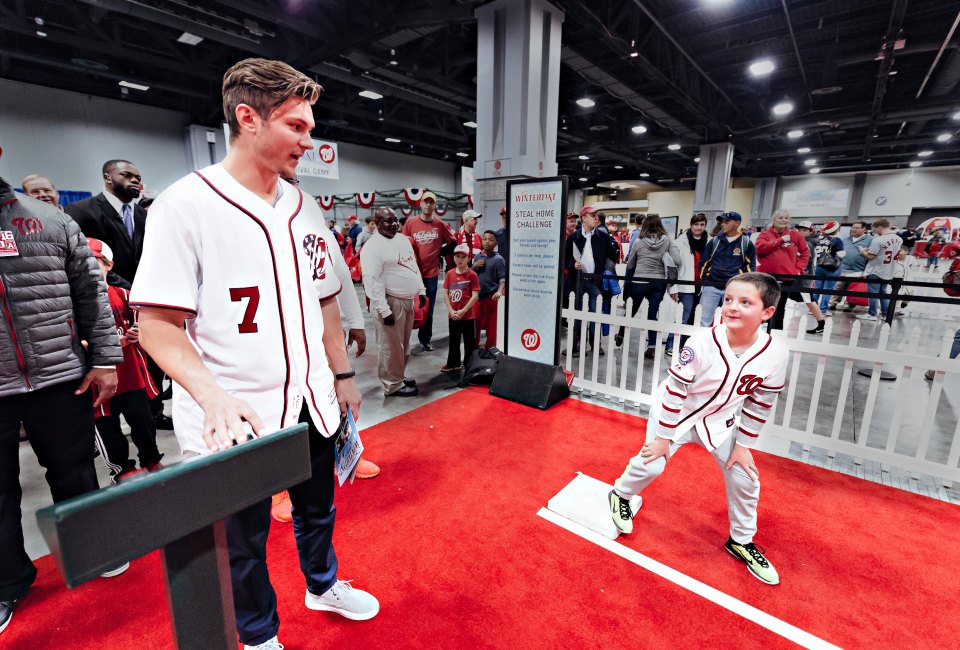 Enjoy a day with the World Series champion Nationals at their Winterfest. Photo courtesy of the Washington Nationals