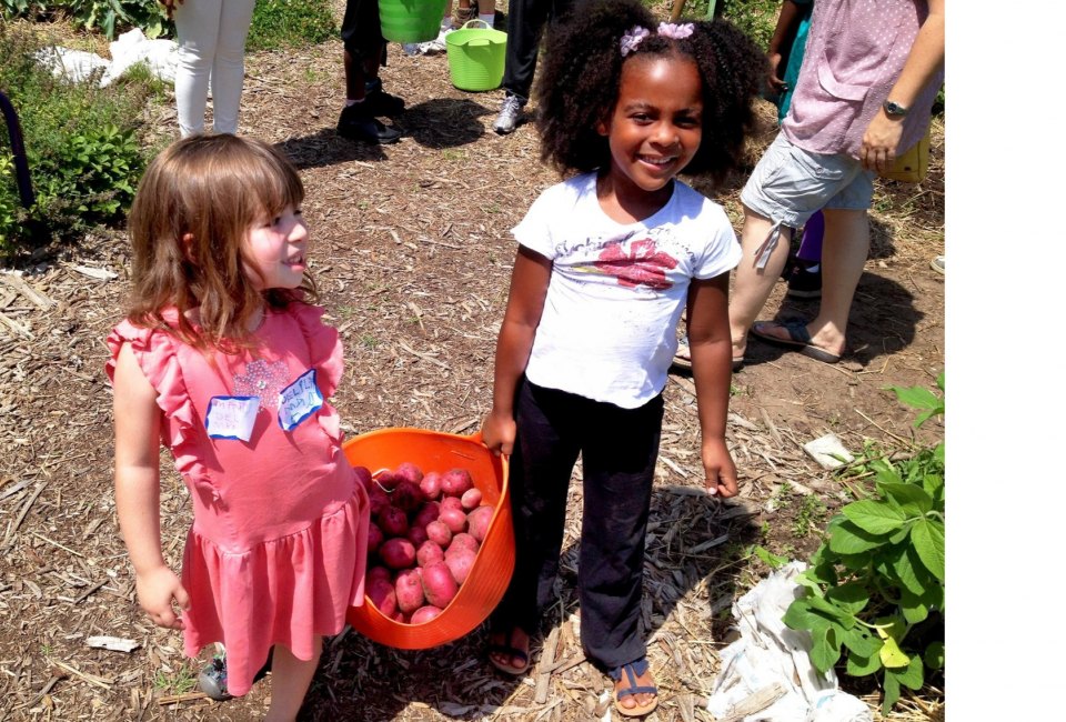 Family Garden Days are monthly classes for families to join Washington Youth Garden's one-acre fruit and vegetable garden. Photo courtesy of Washington Youth Garden