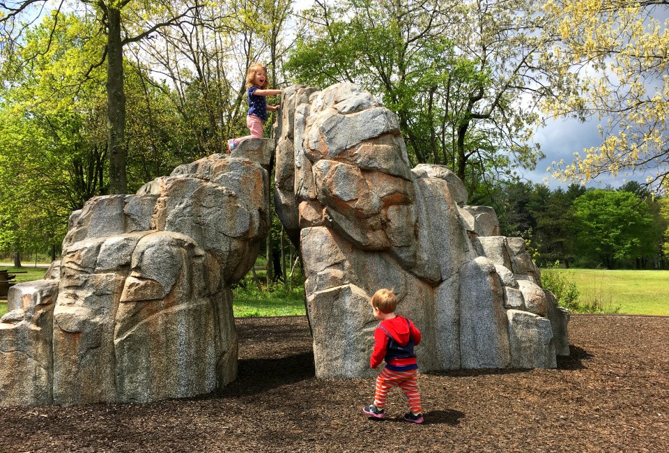 The playground is a highlight of the reservation.