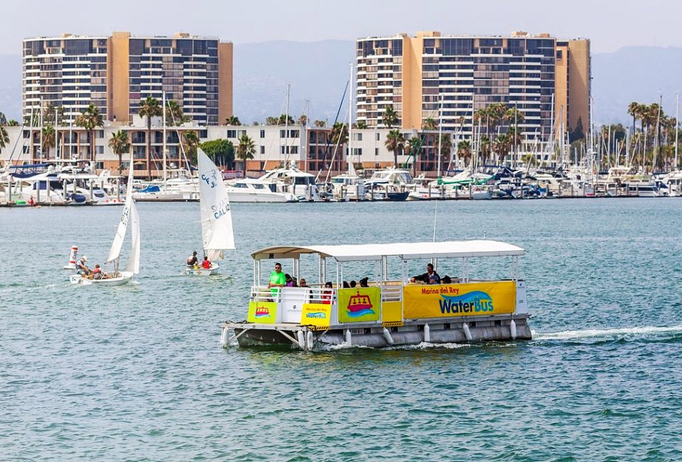 Hop on the WaterBus in the Marina. Photo courtesy of Visit Marina del Rey