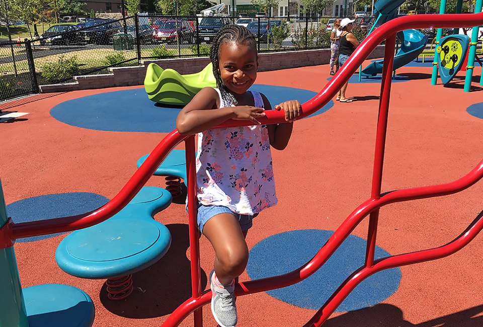 The accessible playground at Watsessing Park is a dream come true for children of all abilities. Photo by Margaret Hargrove