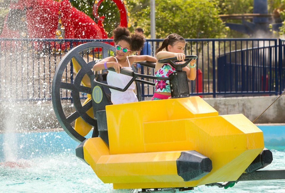Get in the driver's seat with these super cool Aquazone Wave Racers. Photo courtesy of Legoland Florida