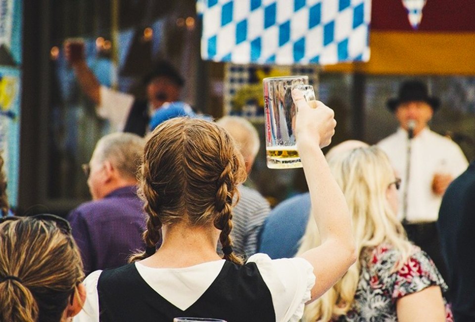 Enjoy live music and traditional German food and beer at Oktoberfest celebrations throughout the Hudson Valley. Photo via Canva