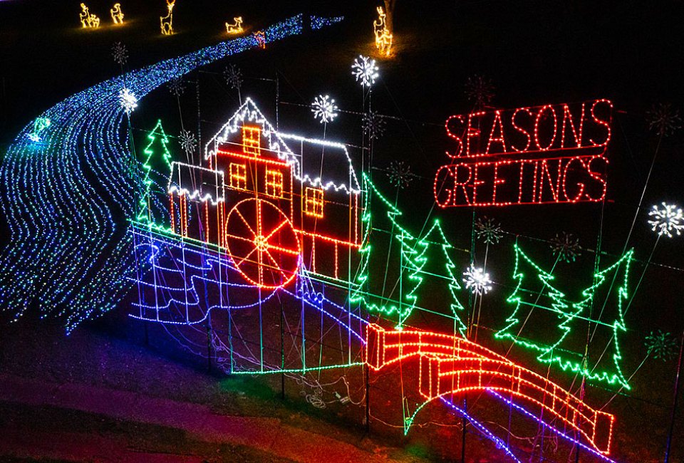 Peace, Love & Lights comes to the former Woodstock site at Bethel Woods. Photo courtesy of Bethel Woods