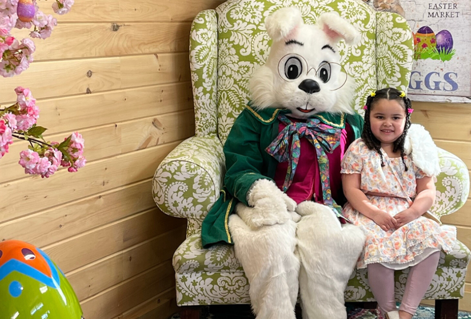 Dress in your best for Easter Bunny pictures at the Cross County Center in Yonkers. Photo courtesy of the center