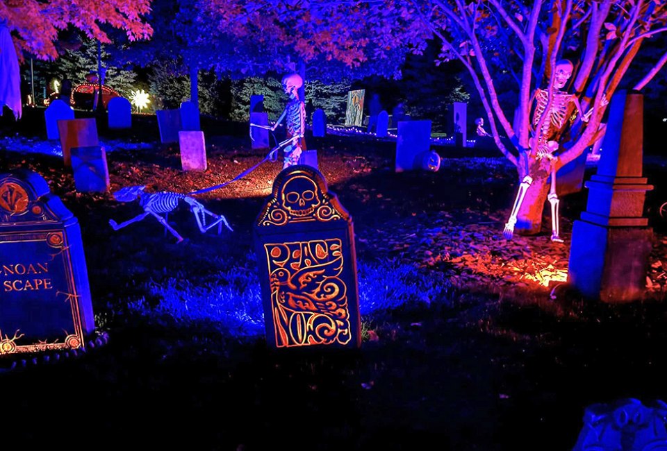 Marvel at thousands of hand-carved jack-o-lanterns at Bethel's Peace, Love and Pumpkins. Photo courtesy of Bethel Woods Center for the Arts 