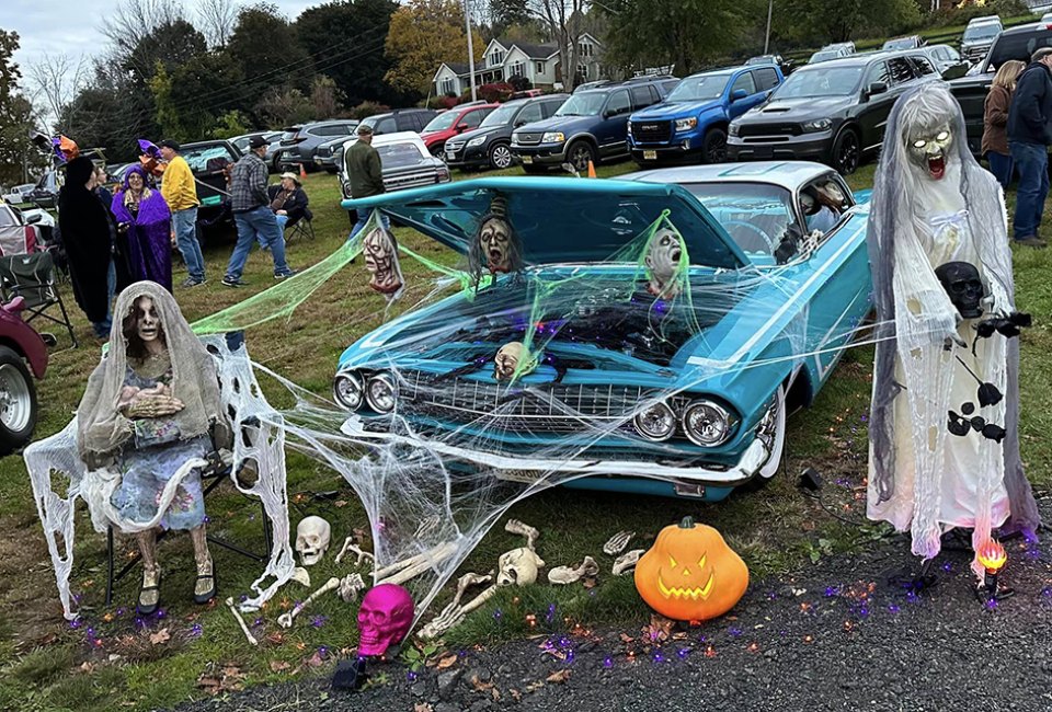 Enjoy an evening at Blue Arrow Farm with trunk-or-treating for kids and live music and entertainment for parents. Photo courtesy of the farm