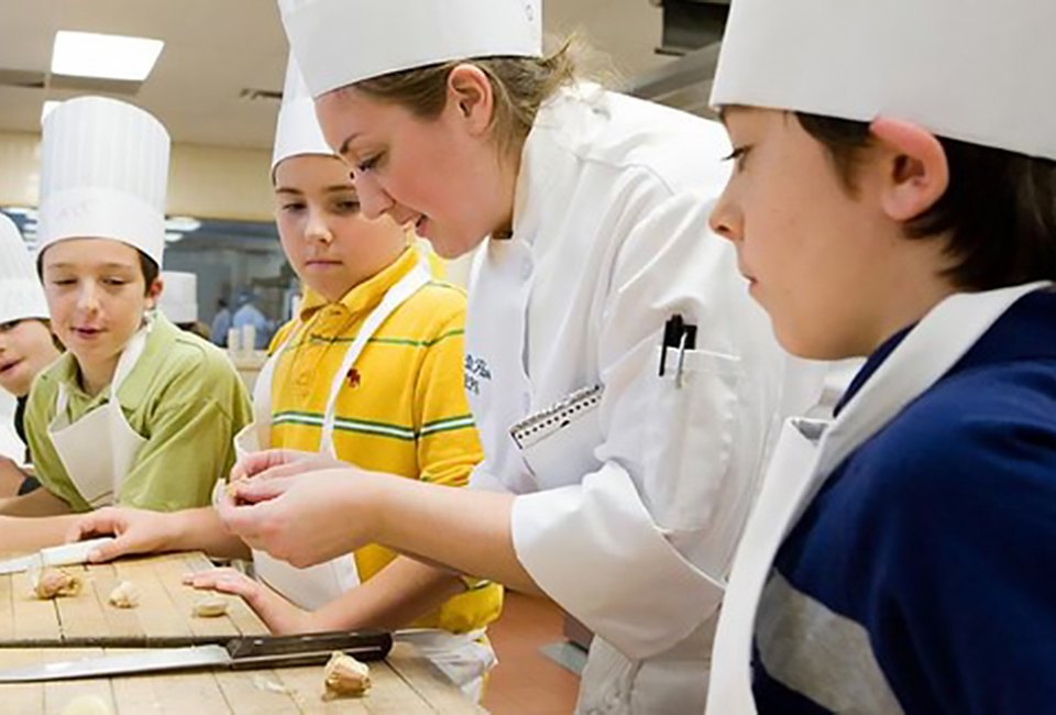 The hands-on classes at CIA Foodies are meant to get kids excited about cooking. Photo courtesy of the CIA