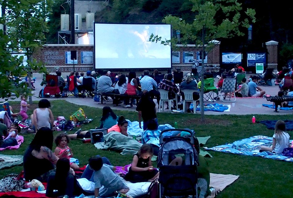 Catch summer flicks at Movies Under the Walkway in Poughkeepsie. Photo courtesy of the event