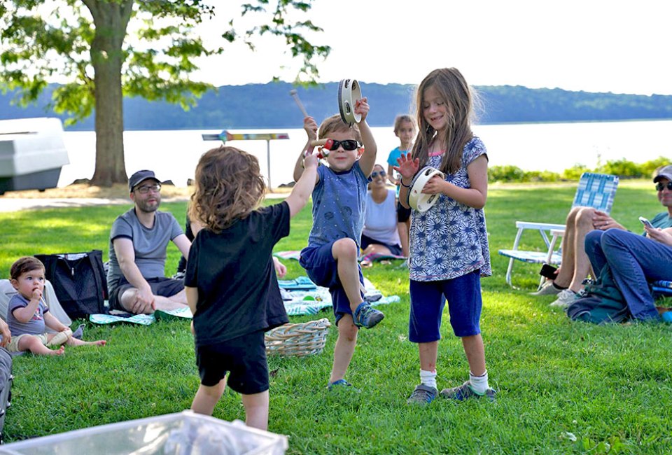 Shake a leg to free summer concerts for kids at Dobbs Ferry Waterfront Park. Photo courtesy of  Jazz Forum Arts