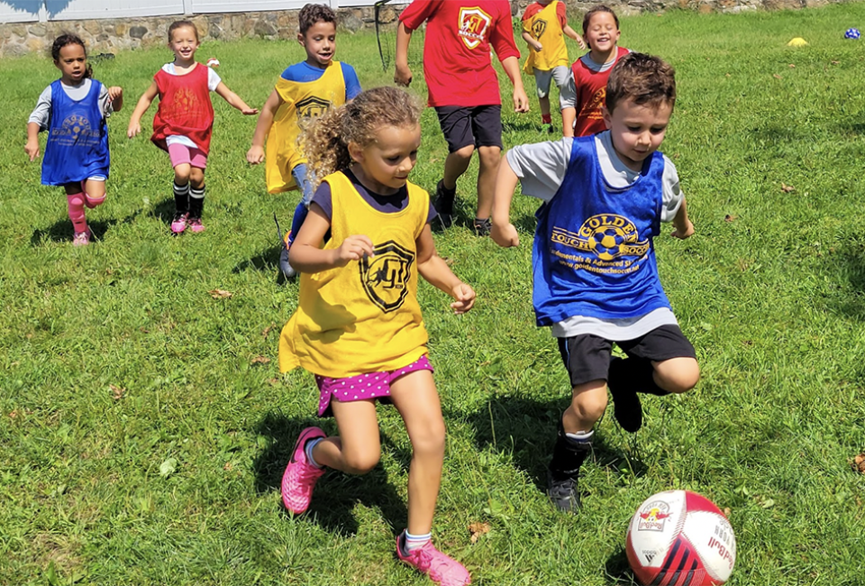 Golden Touch Soccer provides weeklong, half-day soccer summer camps for boys and girls of all ability levels. Photo courtesy of the camp