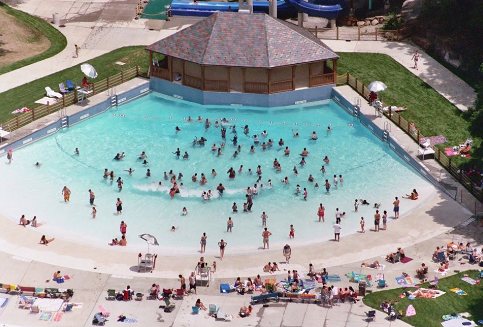 The zero-depth entry at Willson's Waves makes it a perfect pool for tots. Photo courtesy of Willson's Waves