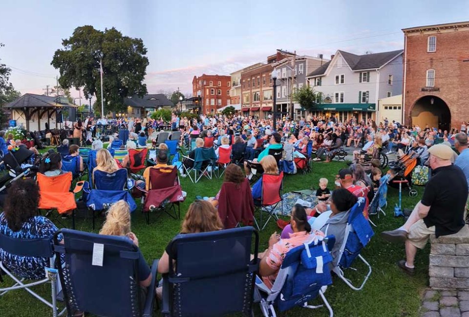 The Village of Warwick hosts family-friendly events throughout the year, including a free summer concert series. Photo courtesy the Village of Warwick