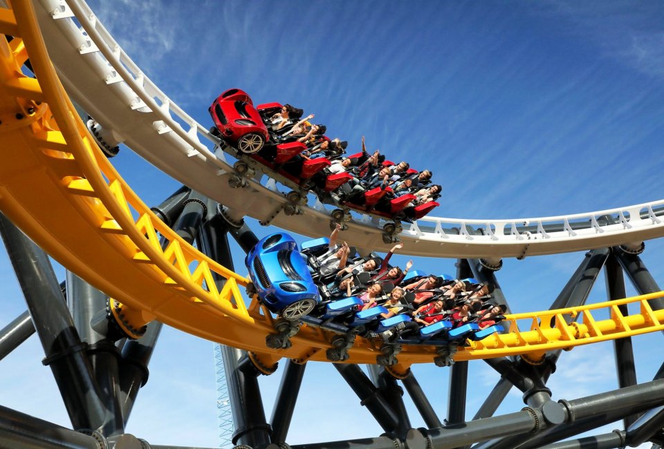 West Coast Racers is one wild ride. Photo courtesy of Six Flags Magic Mountain