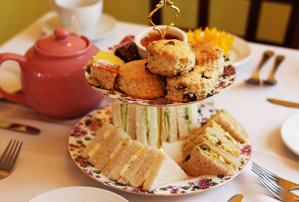 Enjoy tea and scones during a Mother's Day brunch at Mulberry House