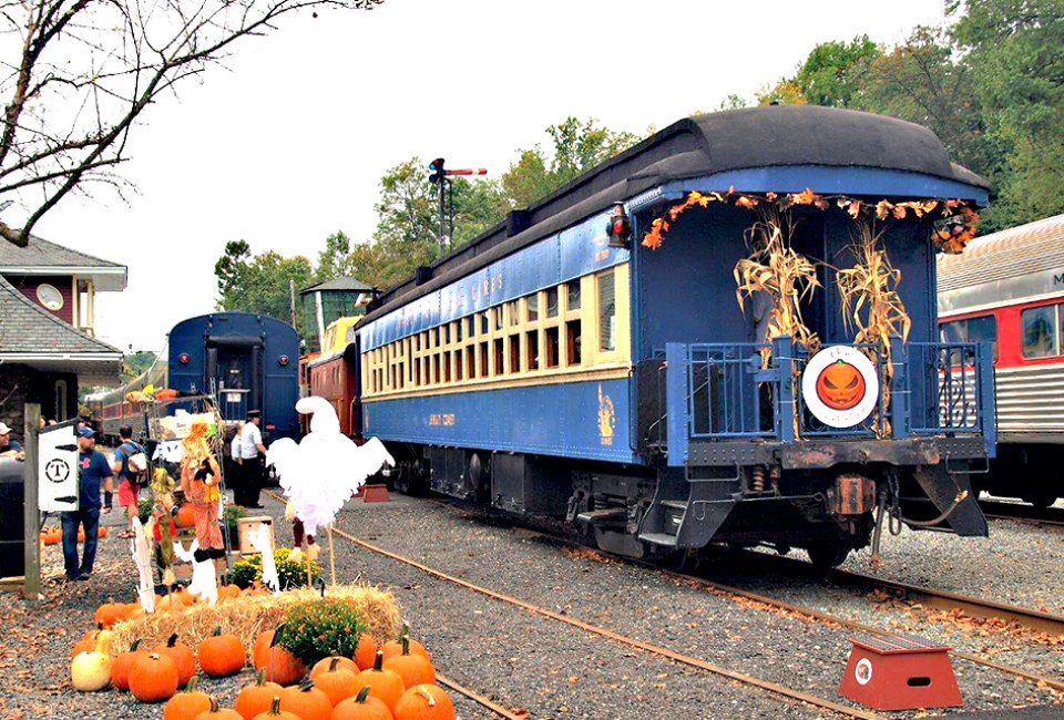 Join in the Halloween fun at the Whippany Railway Museum's Pumpkin Patch Train. Photo courtesy of the museum 