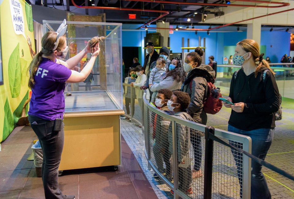 Get some face time with the friendly critters at the Liberty Science Center's Wild About Animals event. Photo courtesy of LSC