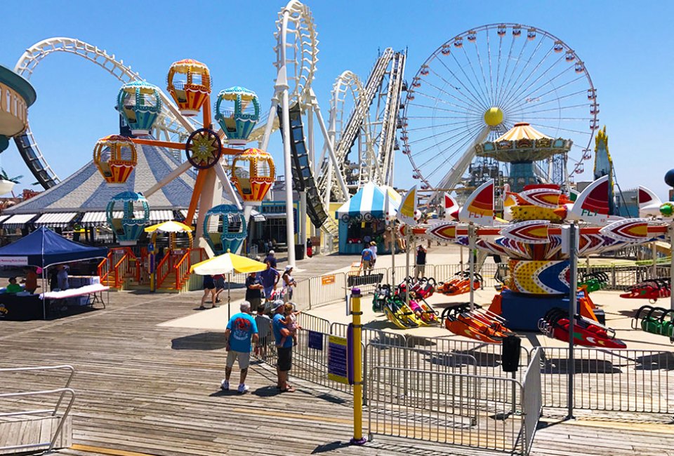 Hop on a ride at Morey's Piers. Photo by Rose Gordon Sala