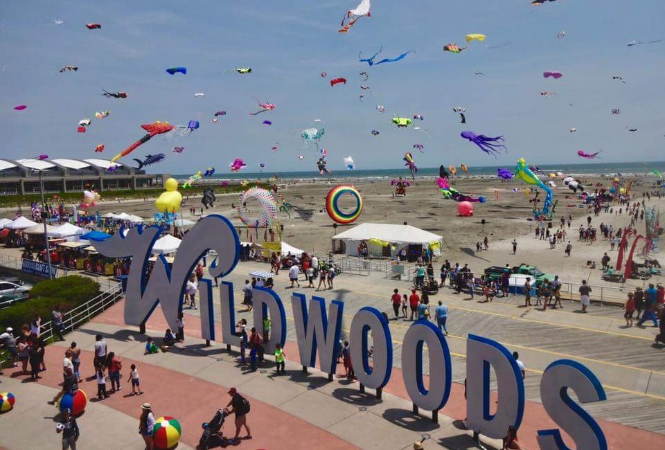 Watch the skies fill with colorful kites at the Wildwoods International Kite Festival. Photo courtesy of Wildwoods