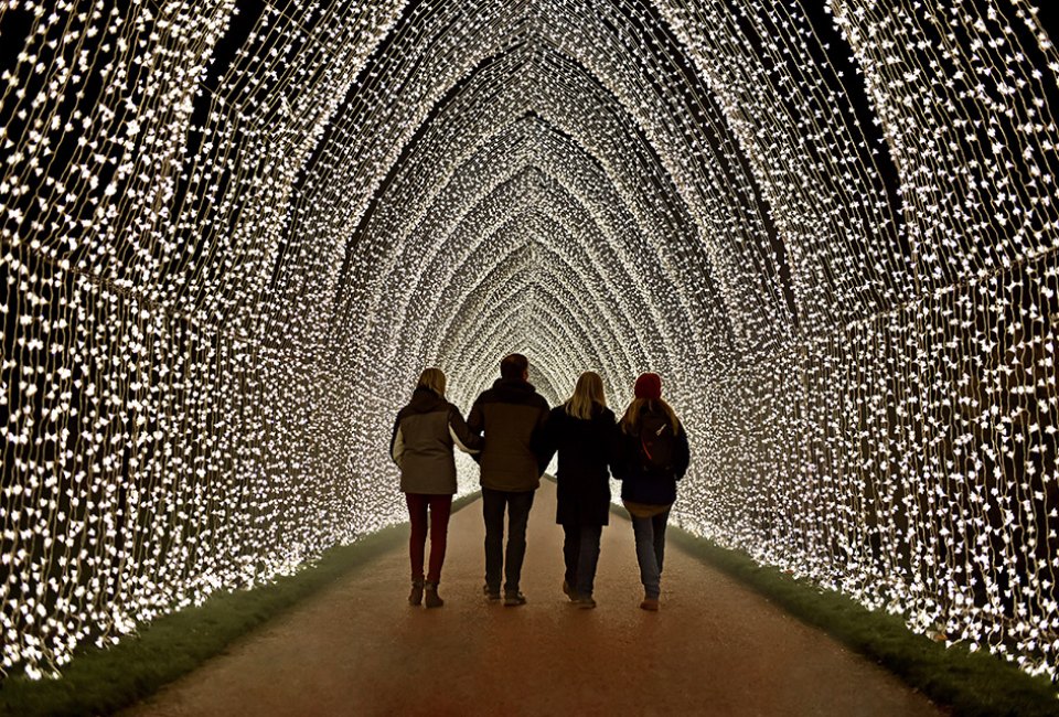 Winter Cathedral is a stunning installation at Lightscape, one of our favorite kid-friendly openings of 2021