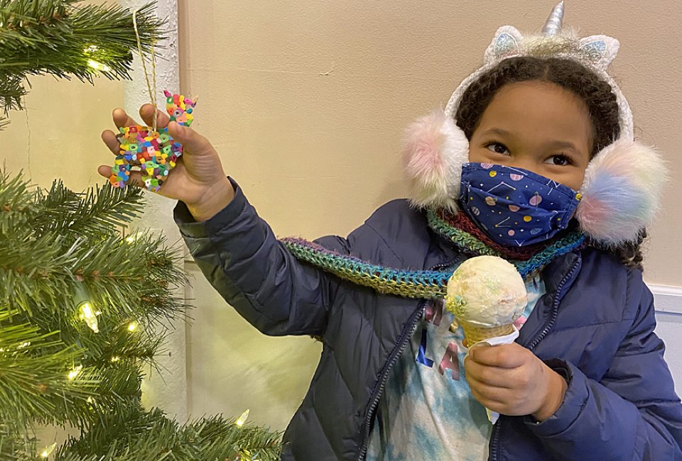 For a sweet winter treat, grab an ice cream cone