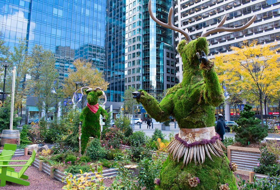 Get outside and enjoy the chill with a visit to Wintergarden on the Greenfield Lawn, which returns to Dilworth Park.  Photo courtesy of Center City Philadelphia