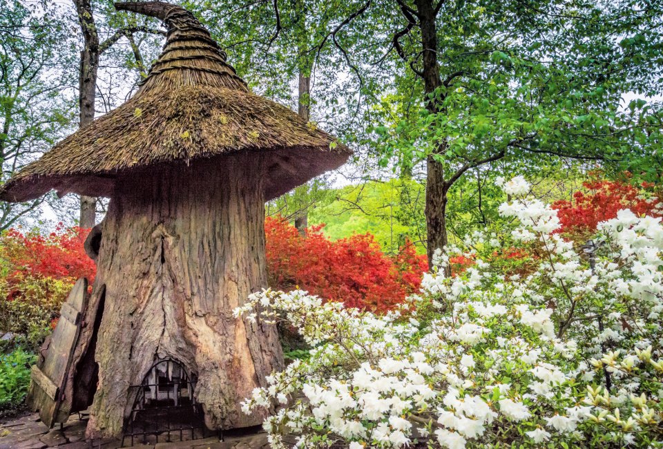 The Tulip Treehouse at Winterthur is a  location right out of The Hobbit. Photo courtesy of Bob Lietch for Winterthur Garden