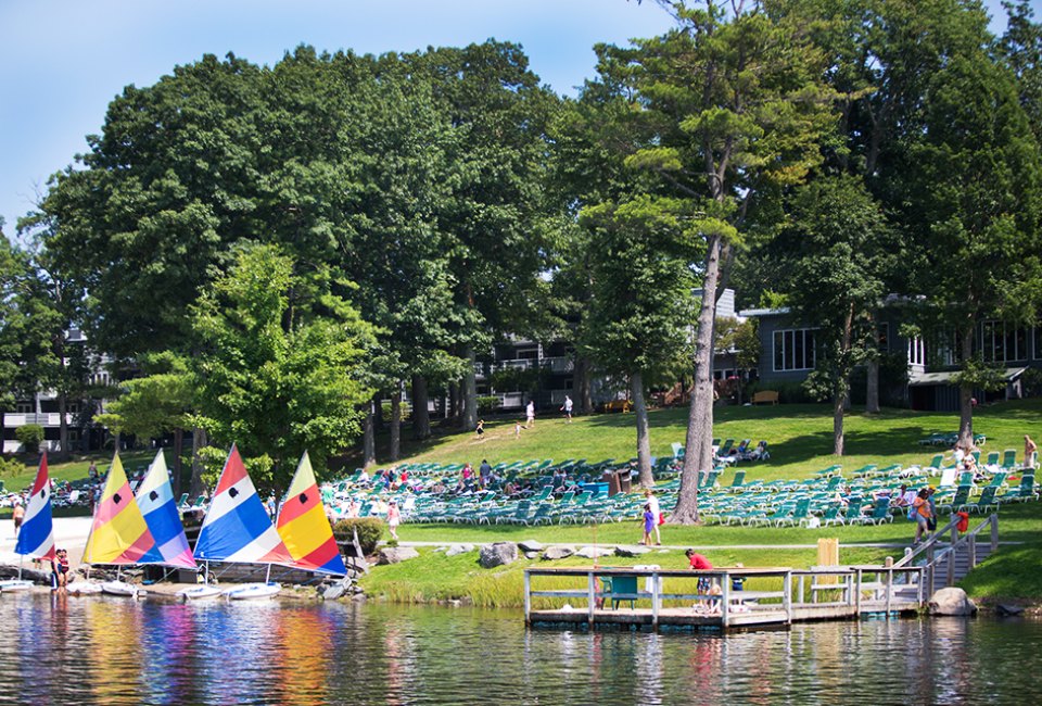 Woodloch Pines Resort offers a beautiful setting for an activity-packed, all-inclusive getaway in the Pocono Mountains. Photo courtesy of the resort