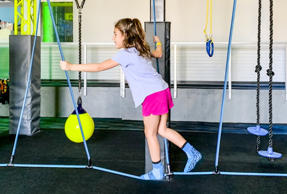 ZavaZone's ninja warrior course will challenge kids and adults of varying abilities. 