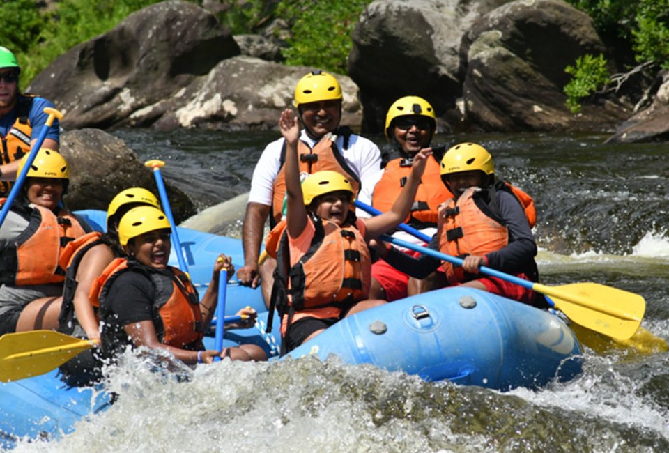 Zoar Outdoor offers white water rafting and river tubing two hours from Boston.