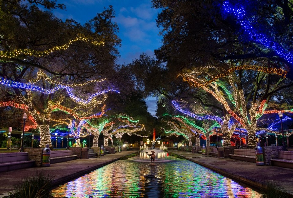 There is still one more weekend to check out Zoo Lights before they disappear until the next holiday season. Photo courtesy of Stephanie Adams.